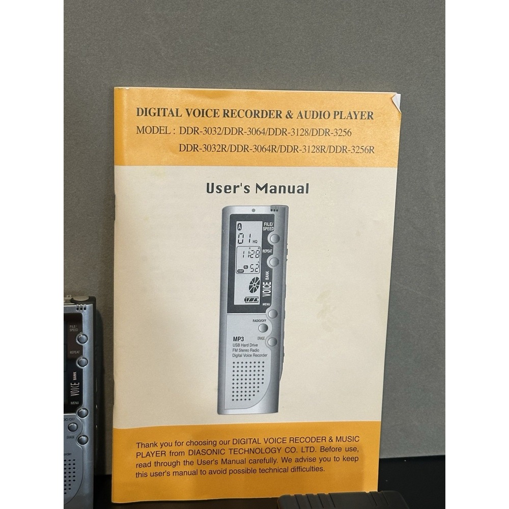 Diasonic DDR-3000 USB Pocket Hard Drive Voice Bank